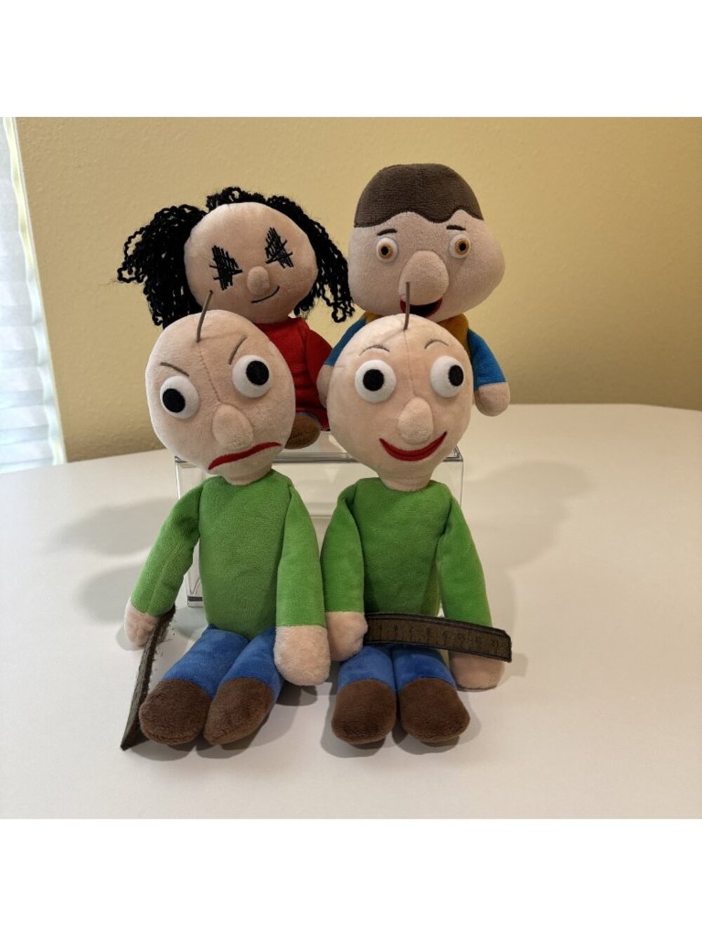 Baldi's Basics PhatMojo 10" Baldy Plush Set Smiling & Angry w/ Ruler  2019 Lot